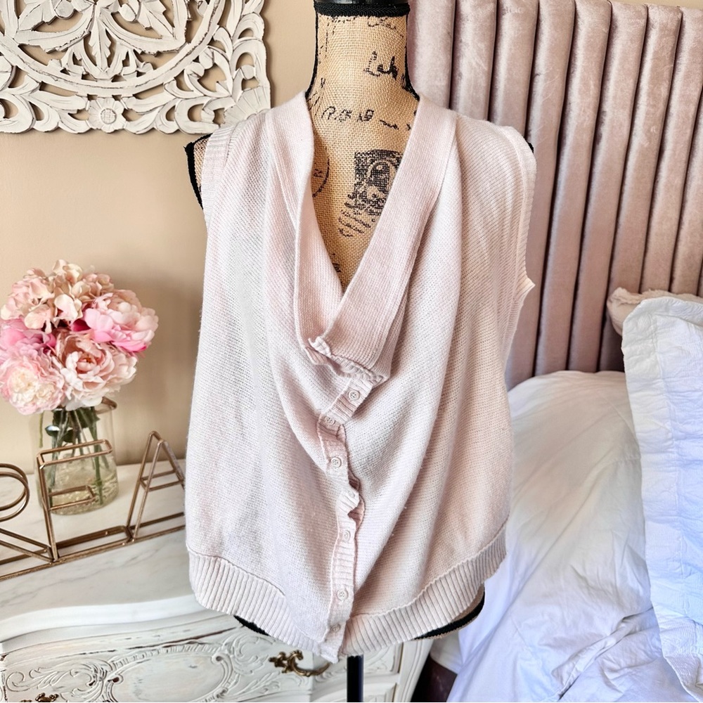 VKOO 100% CASHMERE PINK SWEATER VEST